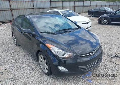 2012 Hyundai Elantra Limited (Ulsan Plant) из США, поврежденный, VIN KMHDH4AEXCU253993